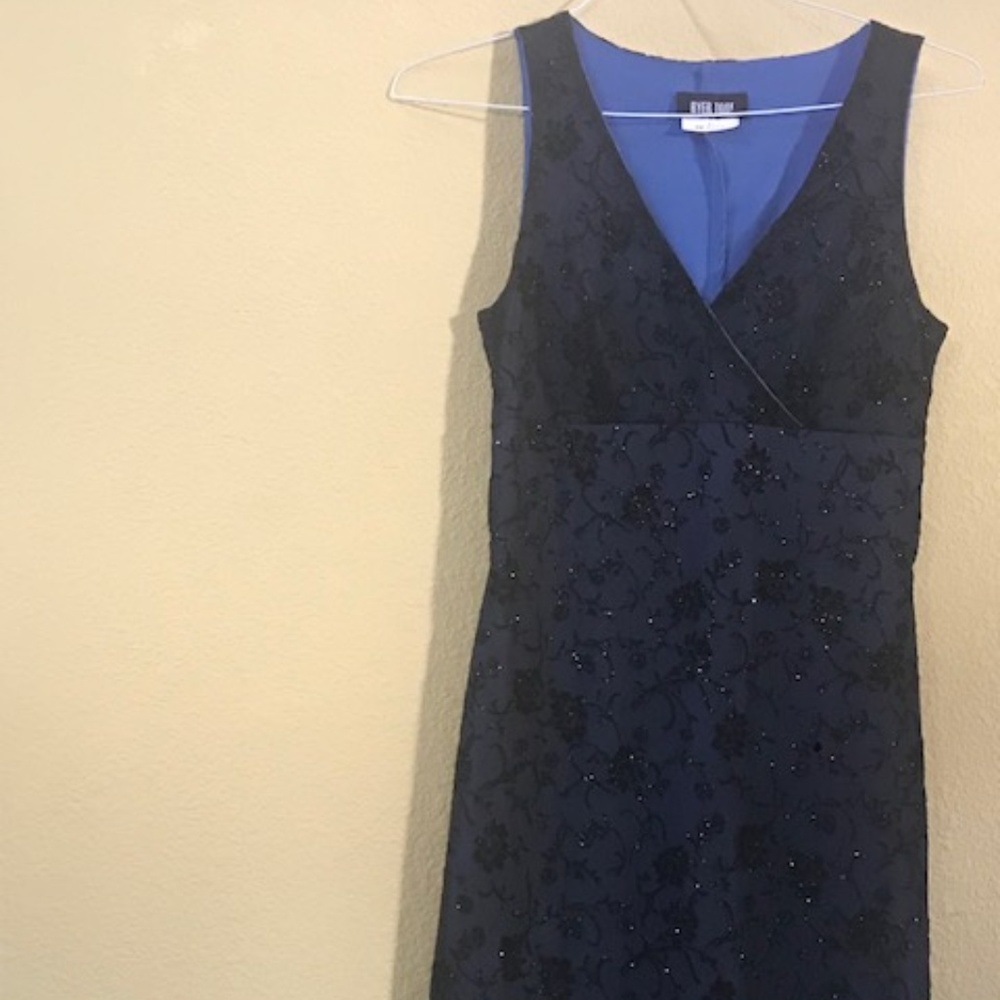 Byer Too Black/Blue Lace Dress